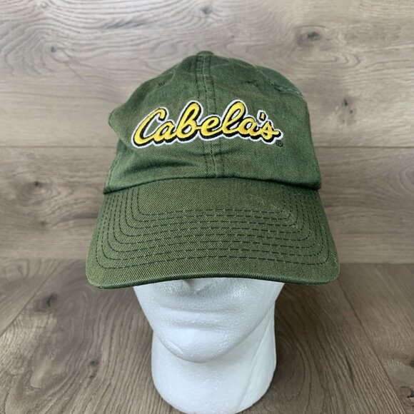 Cabela's Other - Cabelas Outdoor Hat Green With Front Spell Out Logo Strap Back One Size Cap